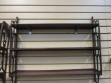 Vintage Wood 3-Tier Wall Plate Rack/ Curio Shelf