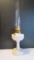Aladdin Alacite Lincoln Drape Oil Lamp with Model B Burner and Lox-On Chimney