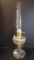 Clear Electric Turn Key Oil Lamp with Aladdin Lox-On Chimney
