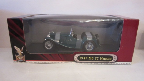 2001 Road Signature 1:18 Scale 1947 MG TC Midget Diecast in Original Box