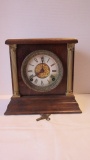 Antique Sessions Oak Mantle Clock