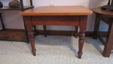 Square Pine Accent Table