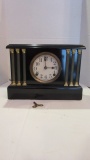 Vintage Sessions Black Lacquered Mantle Clock