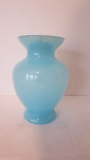 Fenton Blue Art Glass Vase