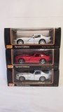 Three Maisto Special Edition 1:18 Scale Dodge Viper Diecasts in Original Boxes