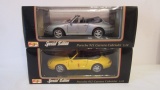Two Maisto Special Edition 1:18 Scale Porsche Diecasts in Original Boxes