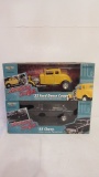 Two 2000  Ertl American Muscle American Graffiti 1:18 Scale Diecasts in Original Boxes