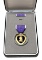 Cased Purple Heart Medal Awarded to Levy S. Aquilard