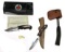 Bigcat Roar BC-7020- ROCKY Handmade Damascus Hunting Knife w/ CoA and Hatchet / Knife