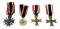 (4) German Nazi WWII War Merit Medals