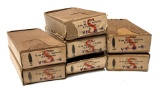 7 Boxes (70rds) of Vintage 1938 Box of Nazi marked 8mm M30 S-Patronen 8x56r for an Austrian M95