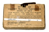 Collectible Box of 20rds. of .30-06 Gallery Practice Cartridges Model of 1919 Ammunition