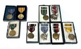 (9) WWII Campaign Medals & Named Good Conduct Medal