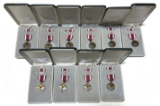 (10) Cased USA Meritorious Service Award Medals