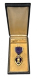 WWII US Cased Purple Heart Medal awarded to Clarence A. Ellis