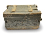 Foreign Ammunition Wood Crate Only (No Ammo)