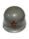 Early Pre-War German Fireman’s Helmet captured by Russians