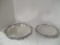 Poole Silver Co. Silverplated Footed Round Tray and Rogers Bros. Round Tray