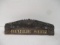 Asian Carved Wood Desk Name Plate
