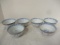 Six Chinese Porcelain Rice Bowls with Dragon Motif