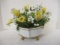 Jane Hutcheson Designed for Gorham Glass Flower Arrangement in Footed Vase