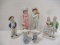Collection of 6 Vintage Porcelain Figurines