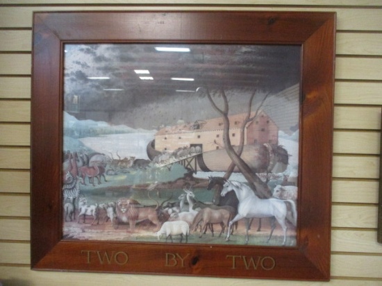 Framed "Two By Two" Noah's Ark Print