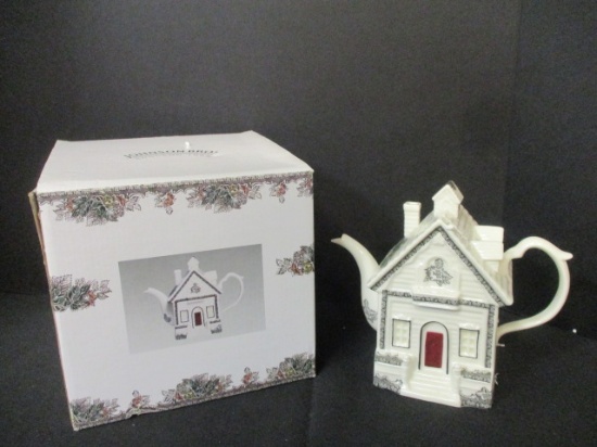 Johnson Brothers "The Friendly Village" House Teapot with Original Box