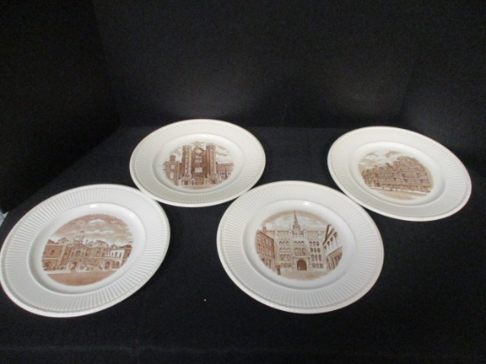 4 Wedgwood "Old London Views"  Plates