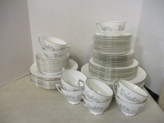 58 Pieces Minton "Pandora" Fine Bone China Plates, Bowls, Cups and Saucers