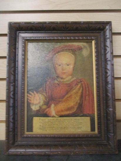 Framed "Edward VI as a Child" Print by Hans Hobein the Younger (1497-1543)