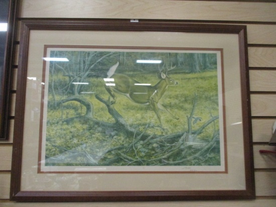 Signed and Numbered J. Brooks Print - Framed and Matted