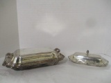 Bristol Silverplated Butter Dish with Glass Insert and Smithwick