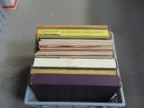 Crate of Vintage LP Albums