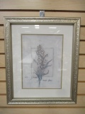 Framed and Matted Flower Print