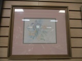 Signed and Numbered Flower Print - Framed and Matted