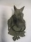 Cast Metal Horse Head Ring Wall Mount Hitching Post