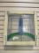 Vintage Arts and Craft Style Stain Leaded Glass Window Sash