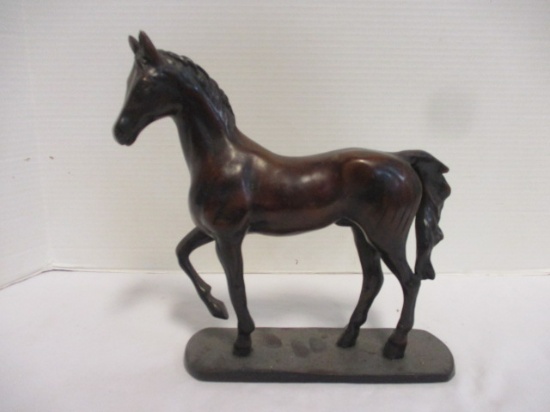 Sculpted Resin Stallion Horse Figure
