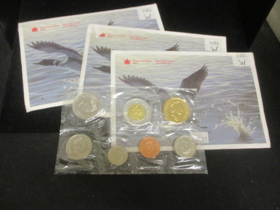 Lot of (3) 1998 Royal Canadian Mint UNC. Sets