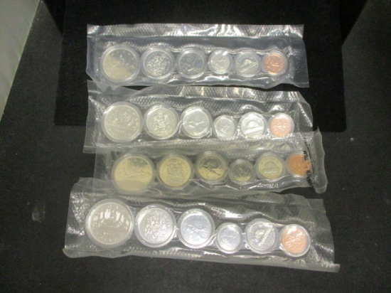 Lot of (4) 1987 Royal Canadian Mint Proof-Life Coins
