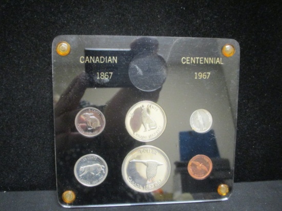 1967 Canada Centennial 6 Coin Set