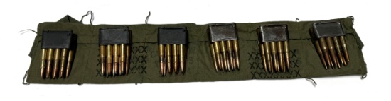 48rds. of Various .30-06 SPRG. Ammunition in Enblock Clips and Bandolier