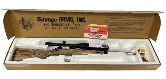NIB Savage Model 12 BVSS Short Action Stainless Fluted .223 REM. Bolt Action Rifle w/ BSA Scope