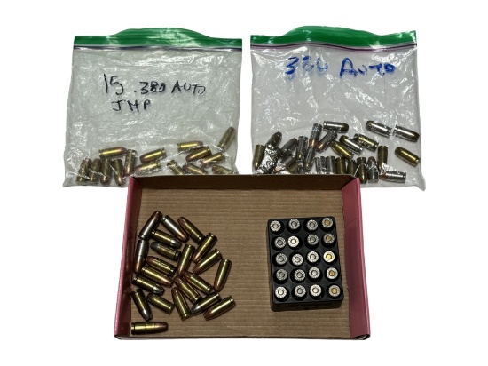 Factory New (41rds.) of 9MM LUGER & (42rds.) of .380 AUTO Premium JHP Ammunition