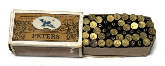 NIB 50rds. of .22 LR Peters Hollow Point Ammunition