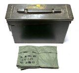 .30 Cal. Metal Ammo Can and Bandolier