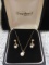 14k Gold Pearl Necklace and Earring Set