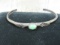 Silver Cuff Bracelet with Turquoise Stone
