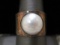 Sterling Silver Ring with Faux Pearl